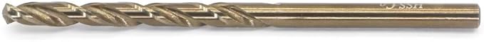 Metric Cobalt Drill Bits 4.2mm 10PCS, M35 high Speed Steel, high Hardness Straight Shank Drill, Mechanical or Hand Drill for Drilling, Suitable for Stainless Steel, Iron, Copper and Aluminum.