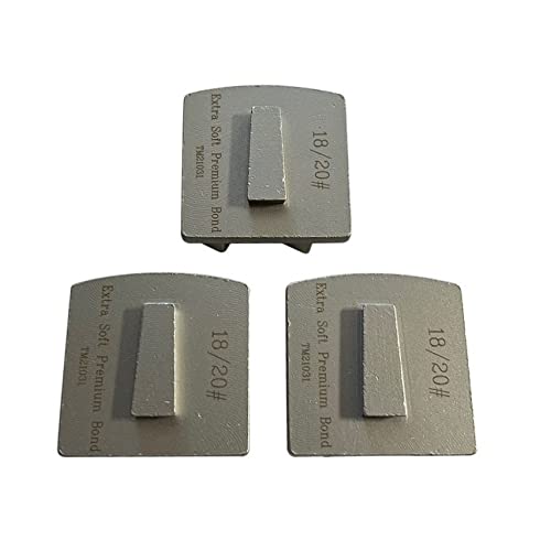 Scanmaskin Diamond Grinding Discs, Set of 3, Premium Extra Soft Bond/Cap Cutting, 18/20 Grit