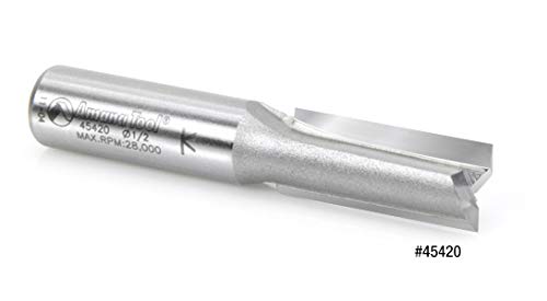 Amana Tool - 45427-01 Carbide Tipped Straight Plunge 1/2 Dia x 2-1/2 x 1/2" Shank