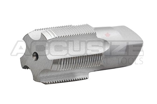 Accusize Industrial Tools NPT-116 H.S.S. Taper Pipe Tap, 1/16 in-27, 4 Flutes