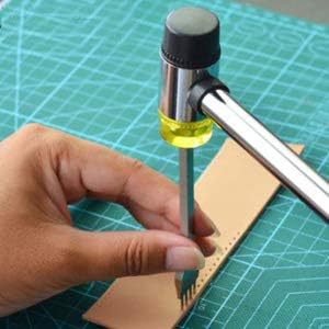 Soft Mallet with 2 Head Tip, Double-Faced Rubber Head Hammer for Jewelers Craftsman, Leather Crafts, Wood, Flooring Installation,Diameter 30mm (1, Medium)