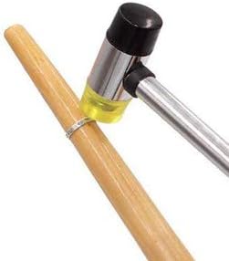 Small Plastic and Rubber Hammer with 2 Head Tip for Jewelers Kid or women Double-Faced Rubber Soft Head Hammer for Jewelry Leather Wood Usage or Light Tapping Work Lightweight (1, Small)