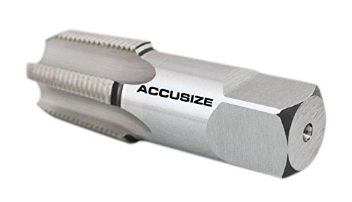 Accusize Industrial Tools 3/4'' to 14 H.S.S. Taper Pipe Tap-Npt, 3-1/4'' Oal, 1-3/8'' Thread Length, American Standard, 5 Flutes, Npt-34