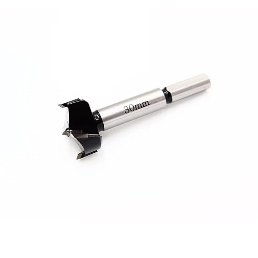 Forstner Drill Bits 30mm (1-3/16 inch) Tungsten Carbide Wood Hole Saw Auger Opener Woodworking Drilling Tool Wood Cutter