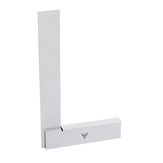 PEC Tools Mechanic's Square 12??x 8?? Precision Engineering Wide Base Square 90 Degree Right Angle Ground Hardened Steel Angle Ruler, Suitable for Woodworking and Precision Layout Work