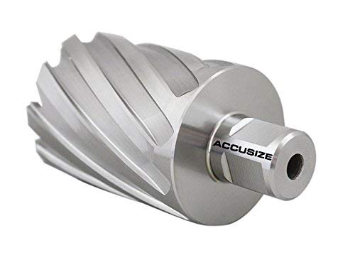 Accusize Industrial Tools 2-1/2'' by 2'' Cutting Depth H.S.S. Annular Cutter with 1 Pc Pilot Pin, 2081-2045Pin
