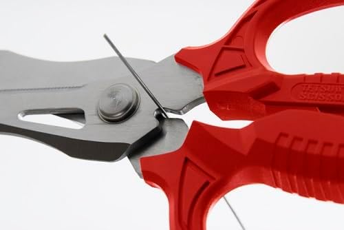 VAMPLIERS 6.3" Compact Heavy Duty Electrician Scissors. Made in Japan. 4-in-1 Multipurpose Blades.
