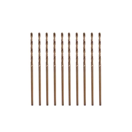 1/16" M35 Cobalt HSS Jobber Length Twist Drill Bit with Straight Shank,Heavy Duty, Pack of 10 PCS, Drilling for Cast Iron, Heat-Treated Steel, Stainless Steel and Other Hard Materials by LU&MN