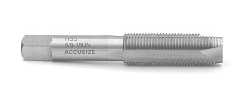 Accusize Industrial Tools 5/8-18Nf H.S.S. Spiral Point Taps, 3 Flutes, American Standard, Fully Ground, Spt-5/8-18