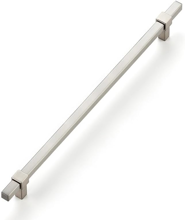 1 Pack Brushed Nickel Cabinet Handles - 10" Hole Center Cabinet Pulls Drawer Pulls Cabinet Hardware Kitchen Handles for Cabinets