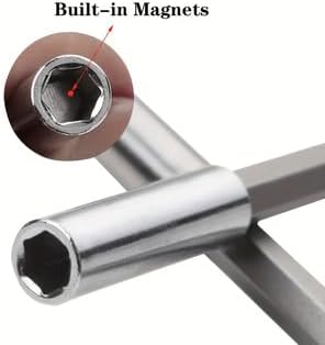 Precision 10 pcs Magnetic Bit Holders Set - Professional Screwdriver Bits 1/4" with Strong Magnet for Secure Grip