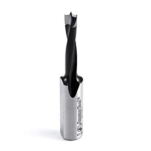 Amana Tool - 201051 Carbide Tipped Brad Pt. Boring Bit R/H 5.1mm Dia x 57mm Long x 10mm