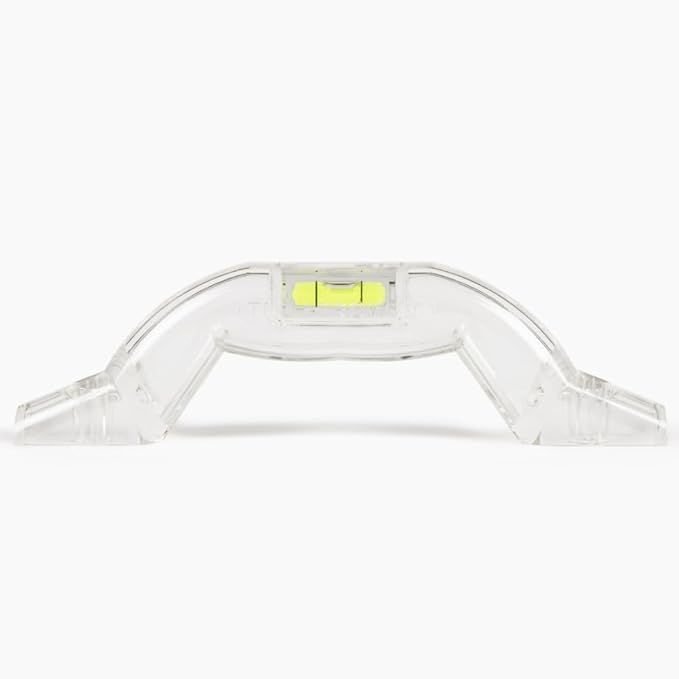 Tech Trowel Concrete Trowel Handle Clear Polycarbonate Handle with Built-in Level, USA Patented Concrete Finishing Tool for Flat and Sloped Surfaces, No Blade Included