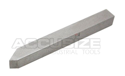 Accusize Industrial Tools 1/4'' 8 Pc H.S.S. Tool Bit Set, Pre-Ground for Turning and Facing Work, 2662-2001