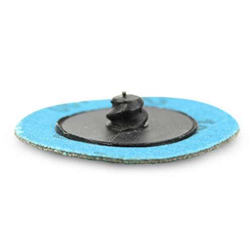BHA Green Zirconia with Grind Aid Quick Change Sanding Discs Type R Male Roll On, 2" (40 Grit) - 25 Pack