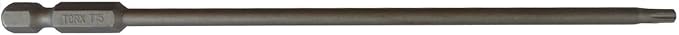 T10 x 6" Color-Coded Torx/Star Driver Bit with Quick-Change Shank - Long Reach for T-10 Screws and Fasteners, 10-Pack