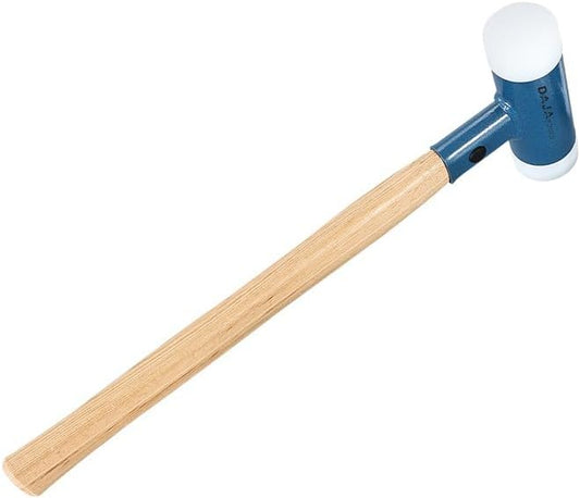 Non Rebounding Hammer Dead Blow Hammer Nylon Hammer Face Filled With Steel Shot Face Diameter 40mm/1.6inch (Wooden handle, 40)