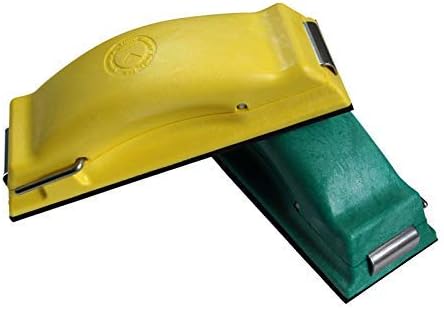 Preppin??Weapon Ergonomic Sanding Block, for Wet and Dry Sanding! Easy to Load, Plain Paper Sander! Green And Yellow (2 Pack)