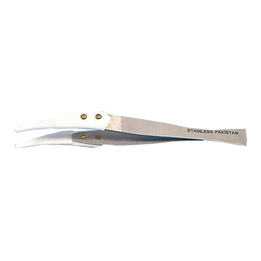 EMS 72978 Forcep with "PTFE" Tips, Stainless Steel, 4" Length