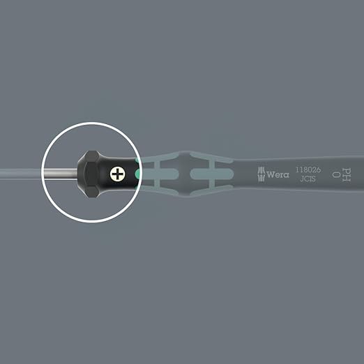 Wera 05118037001 Kraftform Micro 2067 Torx TX Electronics Precision Screwdriver, TX3 Head, 40mm Blade Length