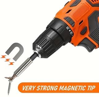 Precision 10 pcs Magnetic Bit Holders Set - Professional Screwdriver Bits 1/4" with Strong Magnet for Secure Grip