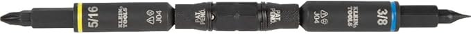 Klein Tools 32500HDRT KNECT Ratcheting Screwdriver, Multi-Bit Screwdriver / Nut Driver, Impact Rated 11-in-1 Tool with Phillips, Slotted, Square and Torx Tips