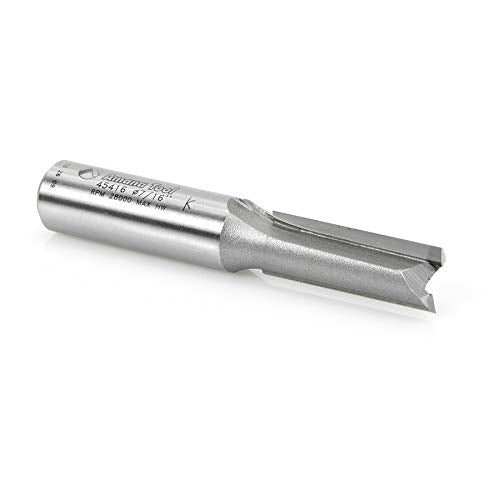 Amana Tool - 45416 Carbide Tipped Straight Plunge High Production 7/16 Dia x 1-1/4 x 1/2 I