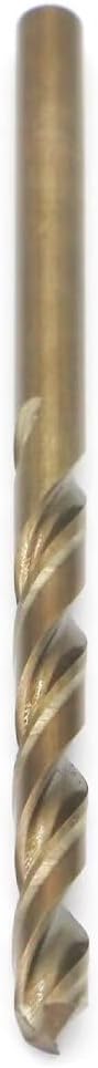 Metric Cobalt Drill Bits 4.2mm 10PCS, M35 high Speed Steel, high Hardness Straight Shank Drill, Mechanical or Hand Drill for Drilling, Suitable for Stainless Steel, Iron, Copper and Aluminum.