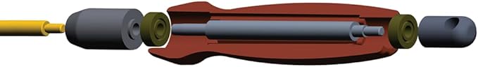 Tipton Deluxe Cleaning Rods .22-.26 Cal, 44" with Multiple Caliber Sizes and Lengths, Carbon Fiber Shaft and Hanging Hole for Cleaning, Maintenance and Gunsmithing