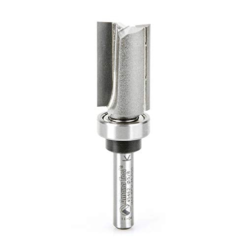 Amana Tool - 45462 Carbide Tipped Flush Trim Plunge Template 5/8 Dia x 1" 4 Shank