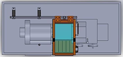 Hinged Lathe Guard for Hardinge HLV/Toolroom Lathes, 12??Wide, Interlocked Model. Part # LG-TR2-SK1 by ATS MACHINE SAFETY SOLUTIONS
