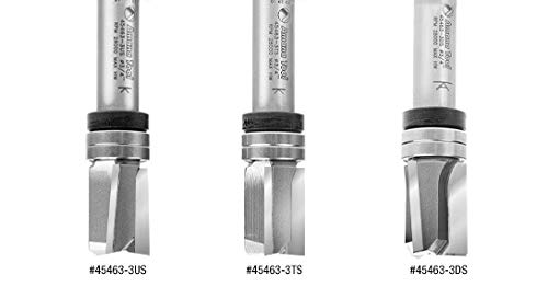Amana Tool 45463-3US Carbide Tipped Up Shear Face Plunge Template Router Bit 3/4 Dia x 1 x 1/2 Inch Shank with Upper Ball Bearing
