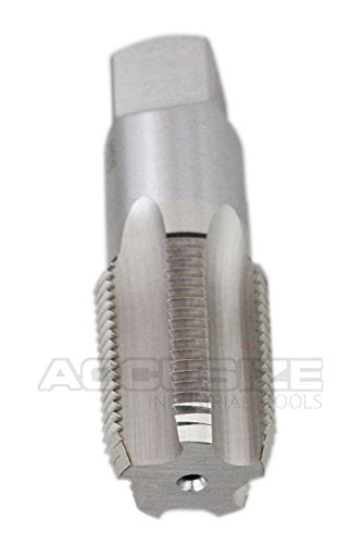 Accusize Industrial Tools 3/4'' to 14 H.S.S. Taper Pipe Tap-Npt, 3-1/4'' Oal, 1-3/8'' Thread Length, American Standard, 5 Flutes, Npt-34