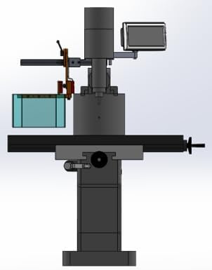 Ram Mount Milling Machine Safety Guard, INTERLOCKED Model. Part # MG-3-SK1 by ATS MACHINE SAFETY SOLUTIONS