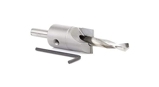 Amana Tool 55141 Carbide Tipped Shankless Counterbore with Slow Spiral #20 Screw 3/4 D x 5/16 Drill D x 5/16 Drill SHK