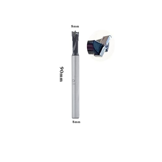 Forstner Drill Bits 8mm (5/16 inch) Tungsten Carbide Upgraded Version Higher Hardness Wood Hole Saw Auger Opener Woodworking Drilling Tool Wood Cutter
