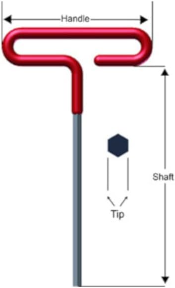EKLIND 51609 9/64 Inch Cushion Grip Hex T-Handle T-Key allen wrench