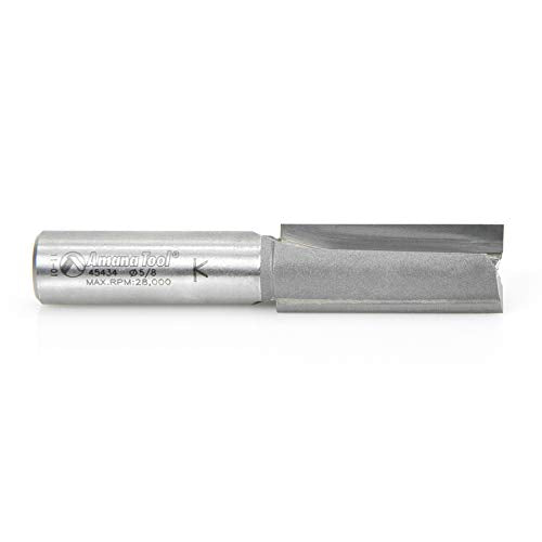 Amana Tool - 45434 Carbide Tipped Straight Plunge 5/8 Dia x 1-1/2 x 1/2" Shank