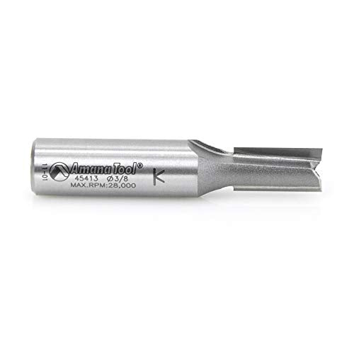 Amana Tool - 45413 Carbide Tipped Straight Plunge High Production 3/8 Dia x 3/4 x 1/2"