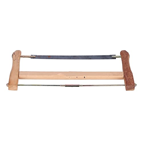 Wood Bow Saw Teakwood Handsaws,Frame Saw Carpentry Bow Saw Frame Saw Blade Replacement Carpenter Hand Bow Wood Cutting Tool Woodworking Hardware ,Wood Bow Saw For Hack Saw Blade (Small Size (400Mm))