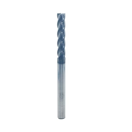 5/16" Extra Long Carbide Square End Mill for Alloy Steels/Hardened Steels, 4" Overall Length End Mill Bits, 4 Flute HRC 55 Deg AlTiN Coating, CNC Router Bits (1 Pc)