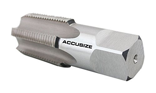 Accusize Industrial Tools 1'' to 11-1/2, 5 Flutes H.S.S. Taper Pipe Tap-Npt, 3-3/4'' Oal, 1-3/4'' Thread Length, American Standard, Npt-1