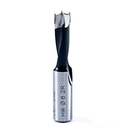 Amana Tool - 201082 Carbide Tipped Brad Pt. Boring Bit R/H 8.2mm Dia x 57mm Long x 10mm