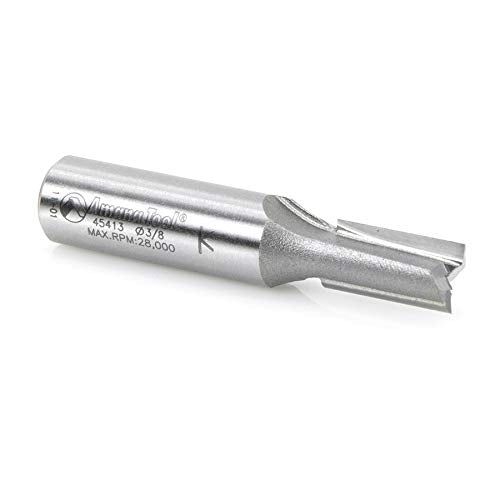 Amana Tool - 45413 Carbide Tipped Straight Plunge High Production 3/8 Dia x 3/4 x 1/2"