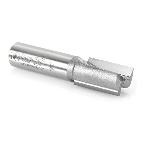 Amana Tool - 45430 Carbide Tipped Straight Plunge 5/8 Dia x 1" 2 Shank