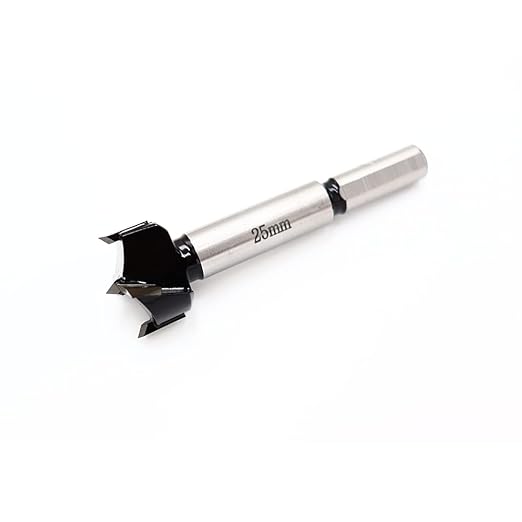 Forstner Drill Bits 25mm (1 inch) Tungsten Carbide Wood Hole Saw Auger Opener Woodworking Drilling Tool Wood Cutter