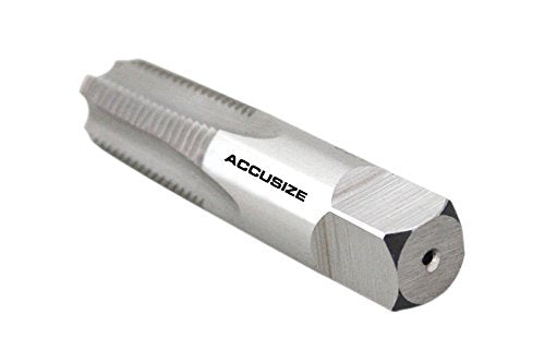 Accusize Industrial Tools NPT-14 H.S.S. Taper Pipe Tap, 쩌 in-18, 4 Flutes
