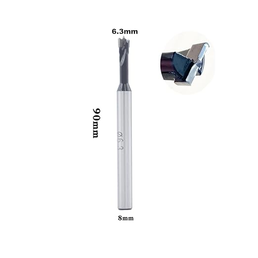 Forstner Drill Bits 6.3mm (1/4 inch) Tungsten Carbide Upgraded Version Higher Hardness Wood Hole Saw Auger Opener Woodworking Drilling Tool Wood Cutter (6.3mm (1/4 inch))