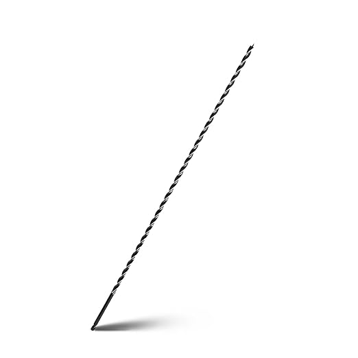1/4" x 24" Auger Drill Bit for Wood, Hex Shank Tri Flute Ship Auger Long Drill Bit for Soft and Hard Wood,Tree Stump,Plastic,Drywall and Composite Materials