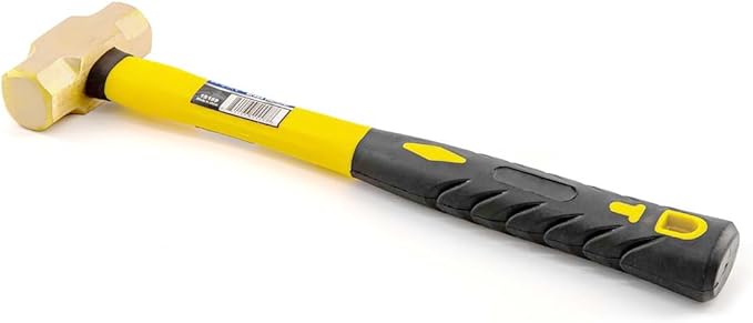 Stark USA 10 Pack 1-Pound Sledge Hammer Brass Head Handle, Drilling Hammer, Crack Hammer, Die-Forge, Corrosion Resistant, 12.5" Length